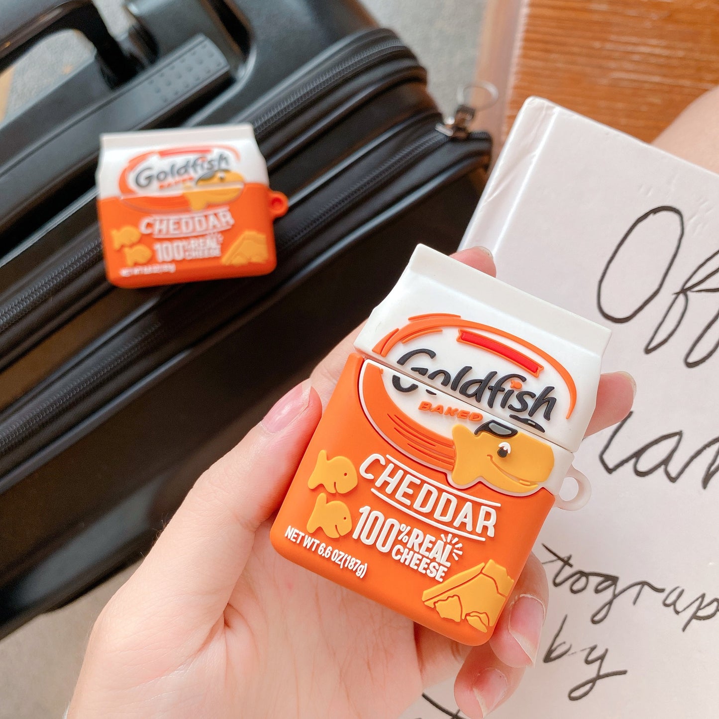 Goldfish Cheddar Biscuit Design Airpods Case