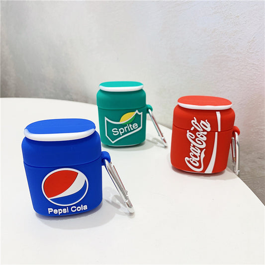 3D Cola Sprite Bottle Design Airpods Case