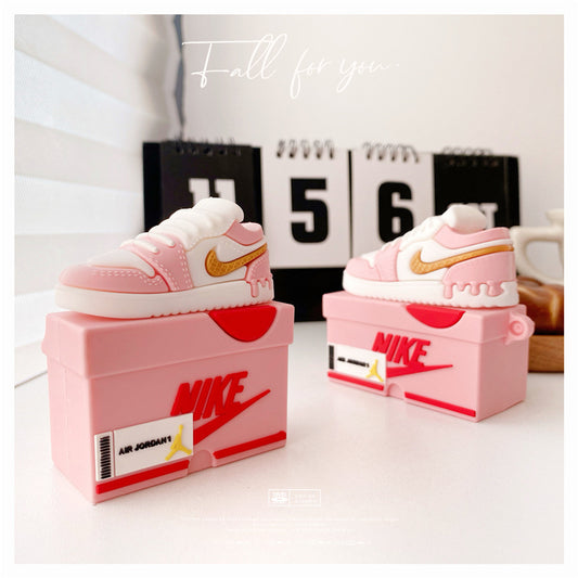 3D Fashion Pink Sneakers Box Airpods Case